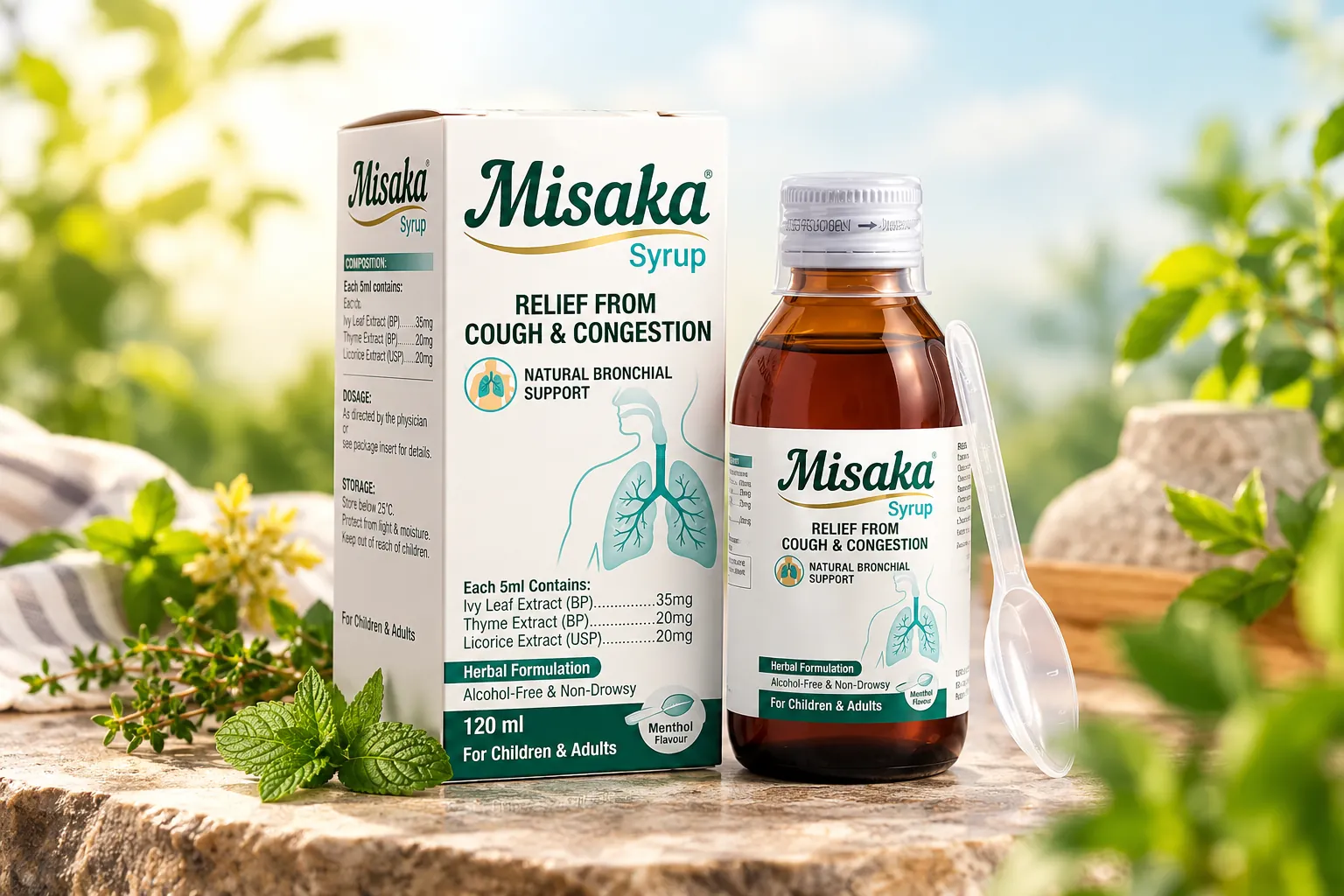 Misaka Herbal Cough Syrup 120ml